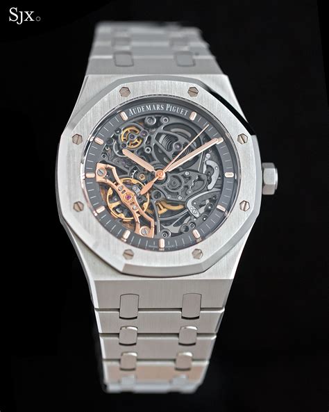 l audemars piguet royal oak open worked skeleton|Audemars Piguet royal oak double balance wheel openworked.